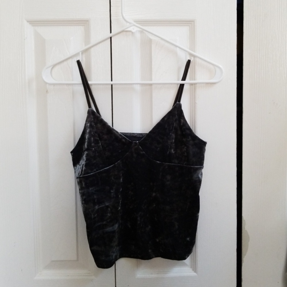 Velvet crop top